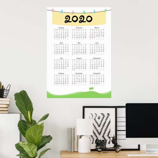 Kalender 2020 Poster (Thuiskantoor)
