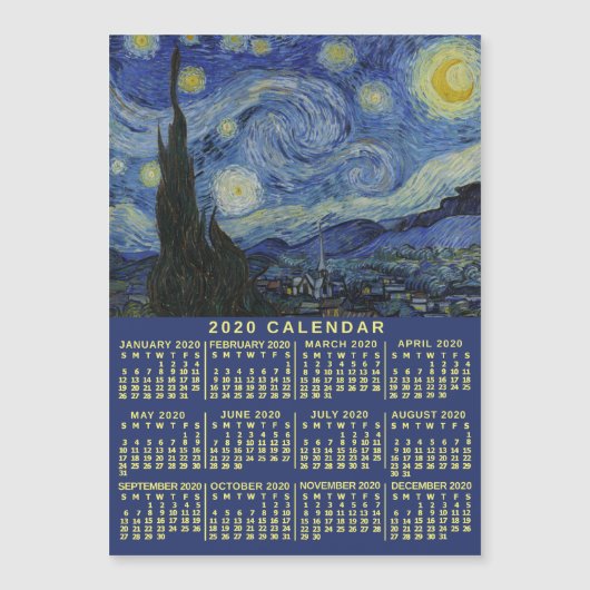 Kalender 2020 (zie beschrijving voor nieuwe versie (Voorkant)