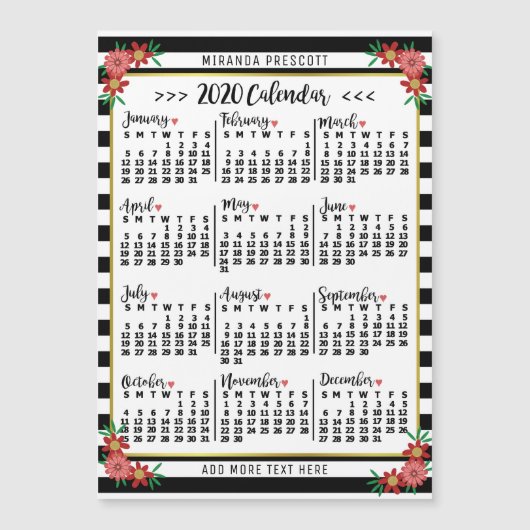 Kalender 2020 (zie beschrijving voor nieuwe versie (Voorkant)