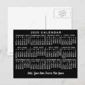 Kalender 2020 (zie beschrijving voor nieuwe versie briefkaart (Voorkant / Achterkant)