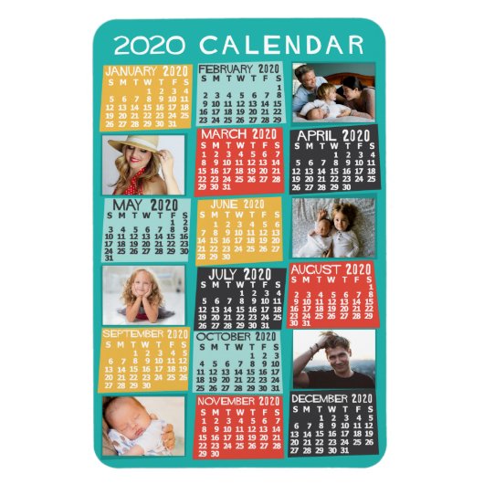 Kalender 2020 (zie beschrijving voor nieuwe versie magneet (Verticaal)