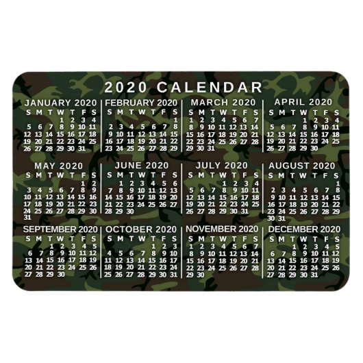 Kalender 2020 (zie beschrijving voor nieuwe versie magneet (Horizontaal)