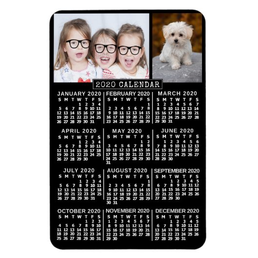 Kalender 2020 (zie beschrijving voor nieuwe versie magneet (Verticaal)