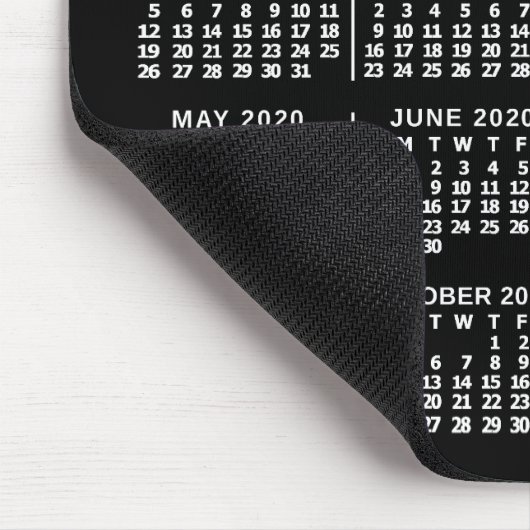 Kalender 2020 (zie beschrijving voor nieuwe versie muismat (Hoek)