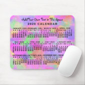 Kalender 2020 (zie beschrijving voor nieuwe versie muismat (Met muis)