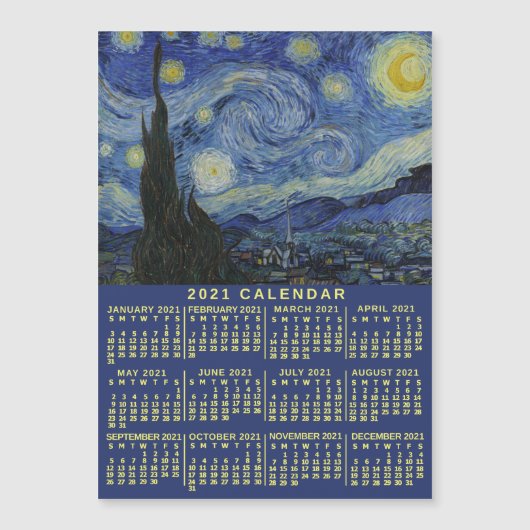 Kalender 2021 (zie beschrijving voor nieuwe versie (Voorkant)