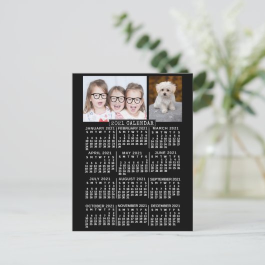 Kalender 2021 (zie beschrijving voor nieuwe versie briefkaart (Staand voorkant)
