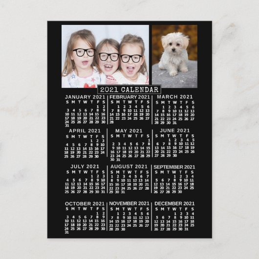 Kalender 2021 (zie beschrijving voor nieuwe versie briefkaart (Voorkant)