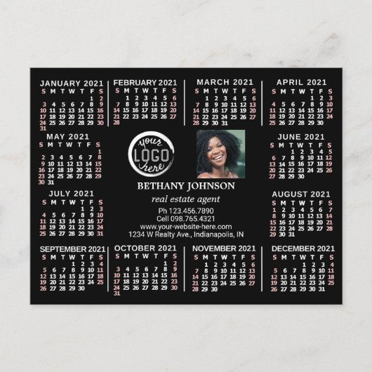 Kalender 2021 (zie beschrijving voor nieuwe versie briefkaart (Voorkant)