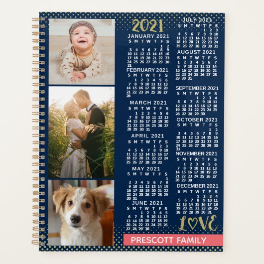 Kalender 2021 (zie beschrijving voor nieuwe versie planner (Voorkant)