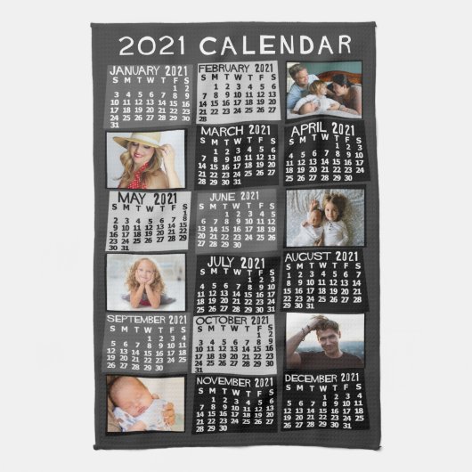 Kalender 2021 (zie beschrijving voor nieuwe versie theedoek (Verticaal)