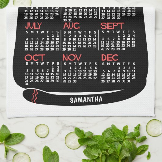 Kalender 2021 (zie beschrijving voor nieuwe versie theedoek (Gevouwen)