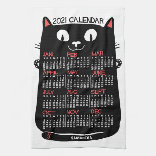 Kalender 2021 (zie beschrijving voor nieuwe versie theedoek