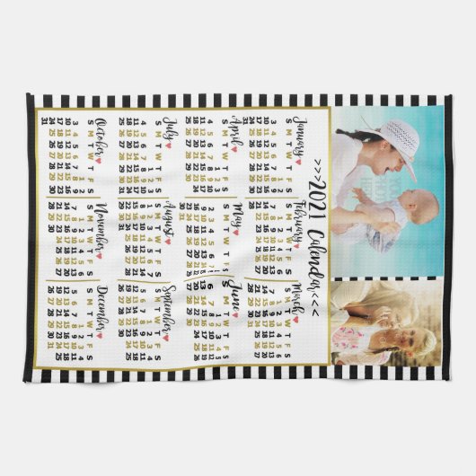 Kalender 2021 (zie beschrijving voor nieuwe versie theedoek (Horizontaal)