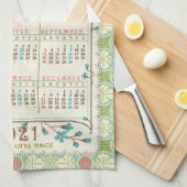 Kalender 2021 (zie beschrijving voor nieuwe versie theedoek (Quarter Fold)