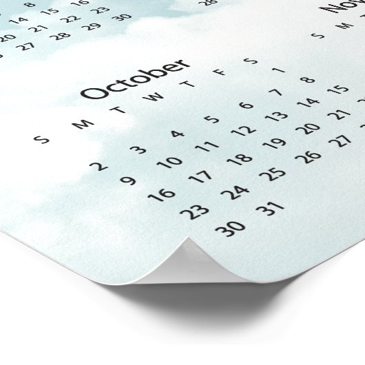 Kalender 2022 Heaven Clouds Poster (Hoek)