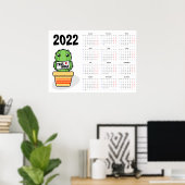 Kalender 2022 Poster - maandag start met gratis kn (Thuiskantoor)
