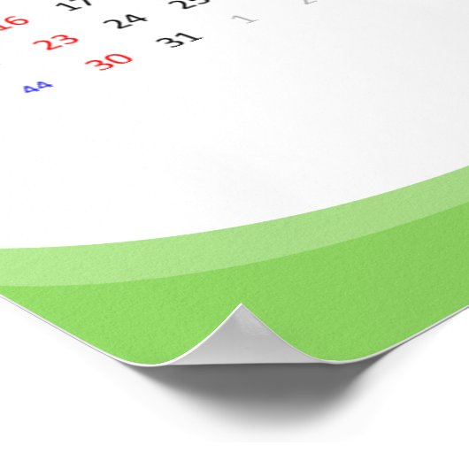 Kalender 2022 Poster - Zondag start (Hoek)