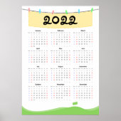 Kalender 2022 Poster - Zondag start (Voorkant)
