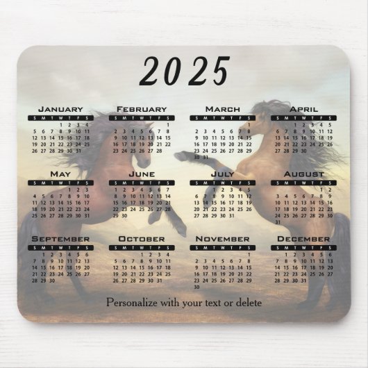 Kalender 2022 - Wilde paarden Muismat (Voorkant)