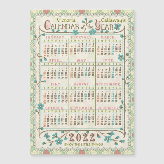 Kalender 2022 (zie beschrijving voor nieuwe versie (Voorkant)