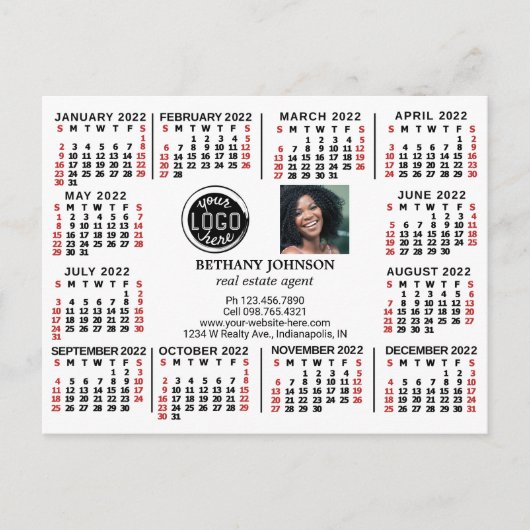 Kalender 2022 (zie beschrijving voor nieuwe versie briefkaart (Voorkant)