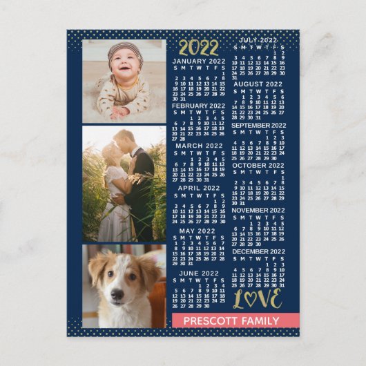 Kalender 2022 (zie beschrijving voor nieuwe versie briefkaart (Voorkant)