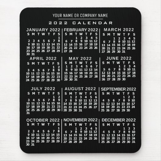 Kalender 2022 (zie beschrijving voor nieuwe versie muismat (Voorkant)
