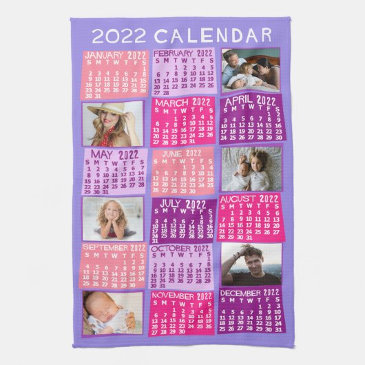 Kalender 2022 (zie beschrijving voor nieuwe versie theedoek (Verticaal)