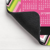 Kalender 2023 - enorm kleurrijk chevron-patroon muismat (Hoek)