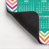 Kalender 2023 - enorm kleurrijk chevron-patroon muismat (Hoek)