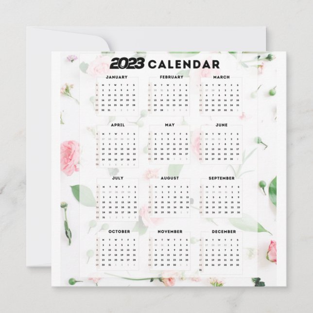 kalender 2023 floral (Voorkant)