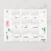 kalender 2023 floral briefkaart (Achterkant)