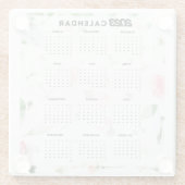 kalender 2023 floral glazen onderzetter (Achterkant)