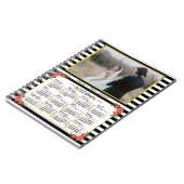 Kalender 2023 jaar voorbereiding Floral Stripes |  Notitieboek (Linkerzijde)