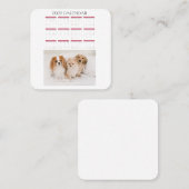 kalender 2023 schattige honden klantenkaartje (Voorkant / Achterkant)