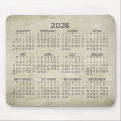 Kalender 2023 - traditioneel parketgoud grijs muismat (Voorkant)