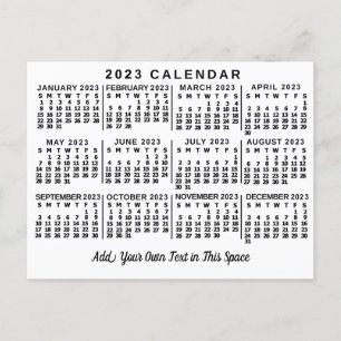 Kalender 2023 (zie beschrijving voor de nieuwste v briefkaart