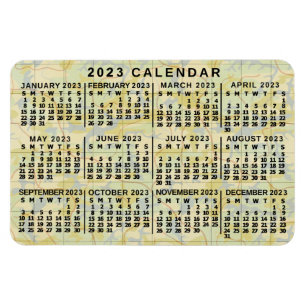Kalender 2023 (zie beschrijving voor de nieuwste v magneet