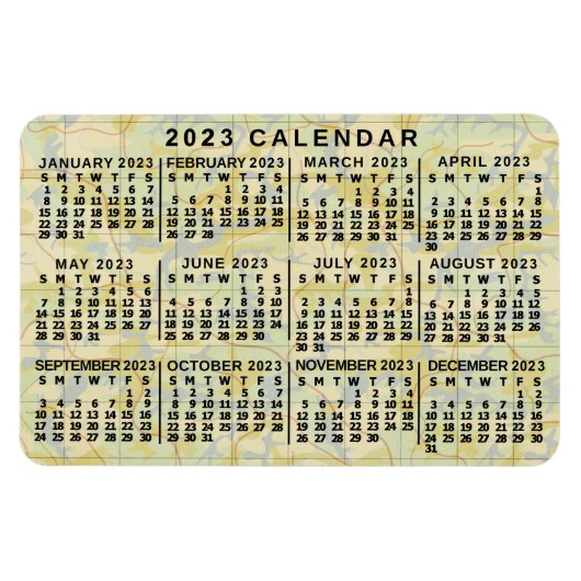 Kalender 2023 (zie beschrijving voor de nieuwste v magneet (Horizontaal)