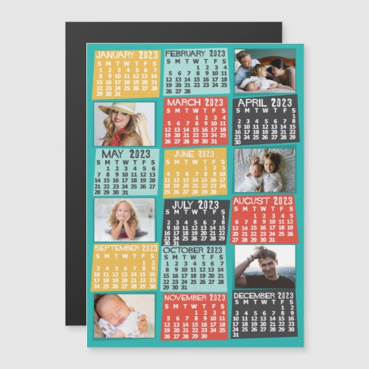 Kalender 2023 (zie beschrijving voor de nieuwste v magnetische uitnodiging (Voorkant / Achterkant)