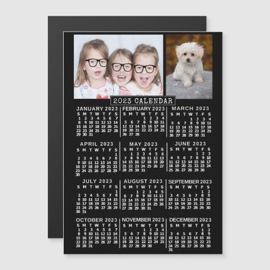 Kalender 2023 (zie beschrijving voor de nieuwste v magnetische uitnodiging (Voorkant / Achterkant)