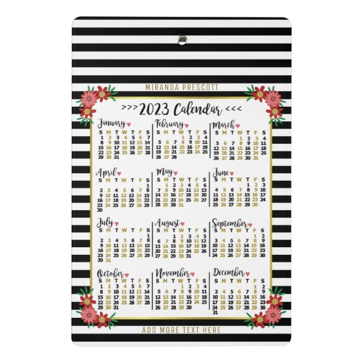 Kalender 2023 (zie beschrijving voor de nieuwste v mini klembord (Achterkant)