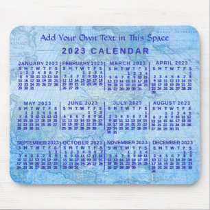 Kalender 2023 (zie beschrijving voor de nieuwste v muismat