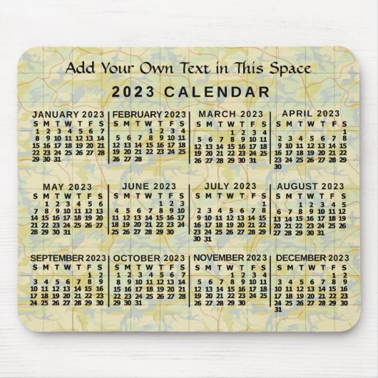 Kalender 2023 (zie beschrijving voor de nieuwste v muismat (Voorkant)