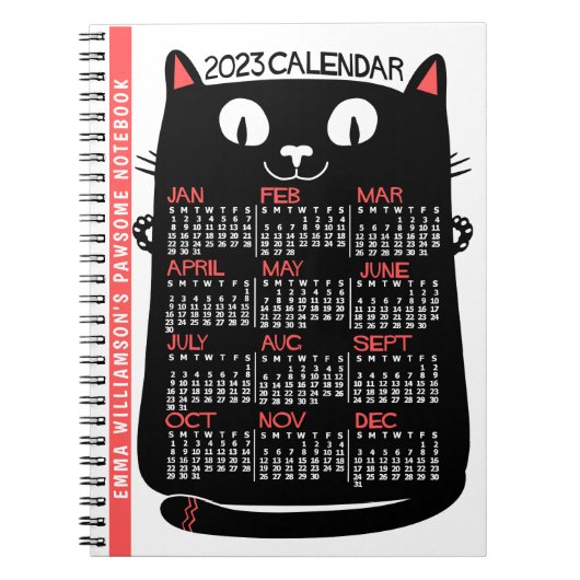 Kalender 2023 (zie beschrijving voor de nieuwste v notitieboek (Voorkant)