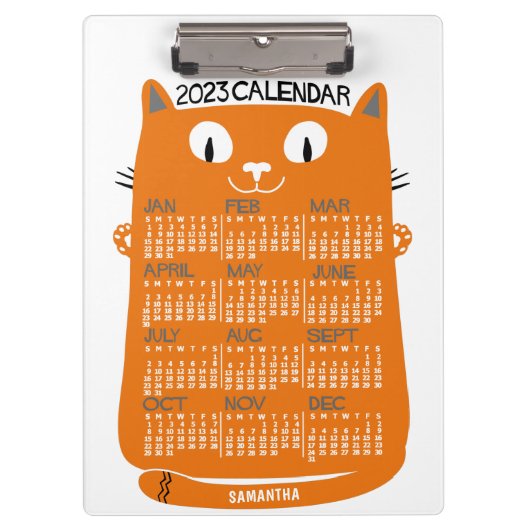 Kalender 2023 (zie beschrijving voor nieuwe versie klembord (Voorkant)