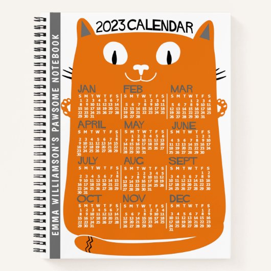 Kalender 2023 (zie beschrijving voor nieuwe versie notitieboek (Voorkant)