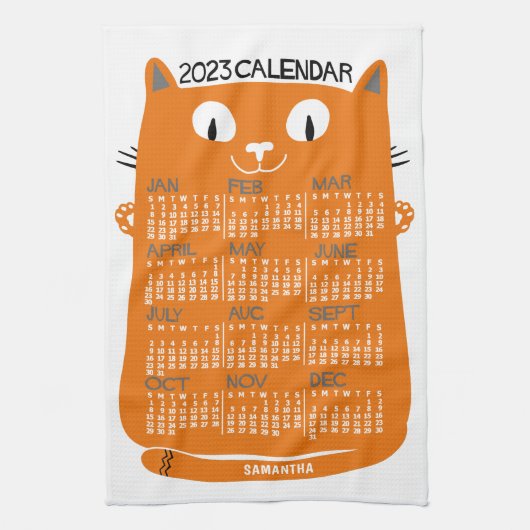 Kalender 2023 (zie beschrijving voor nieuwe versie theedoek (Verticaal)