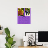 Kalender - 2024 Druiven aan de wijnstok Poster (Thuiskantoor)